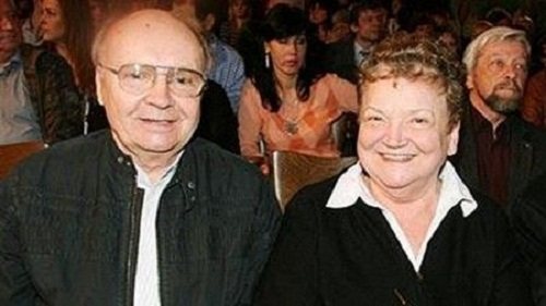 Андрей Мягков с женой Анастасией Вознесенской